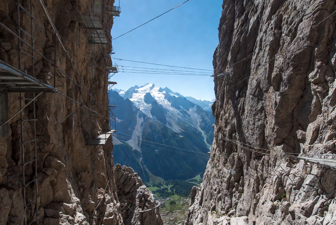 Via ferrata Yves Pollet-Villard, gesicherte Route in Haute-Savoie