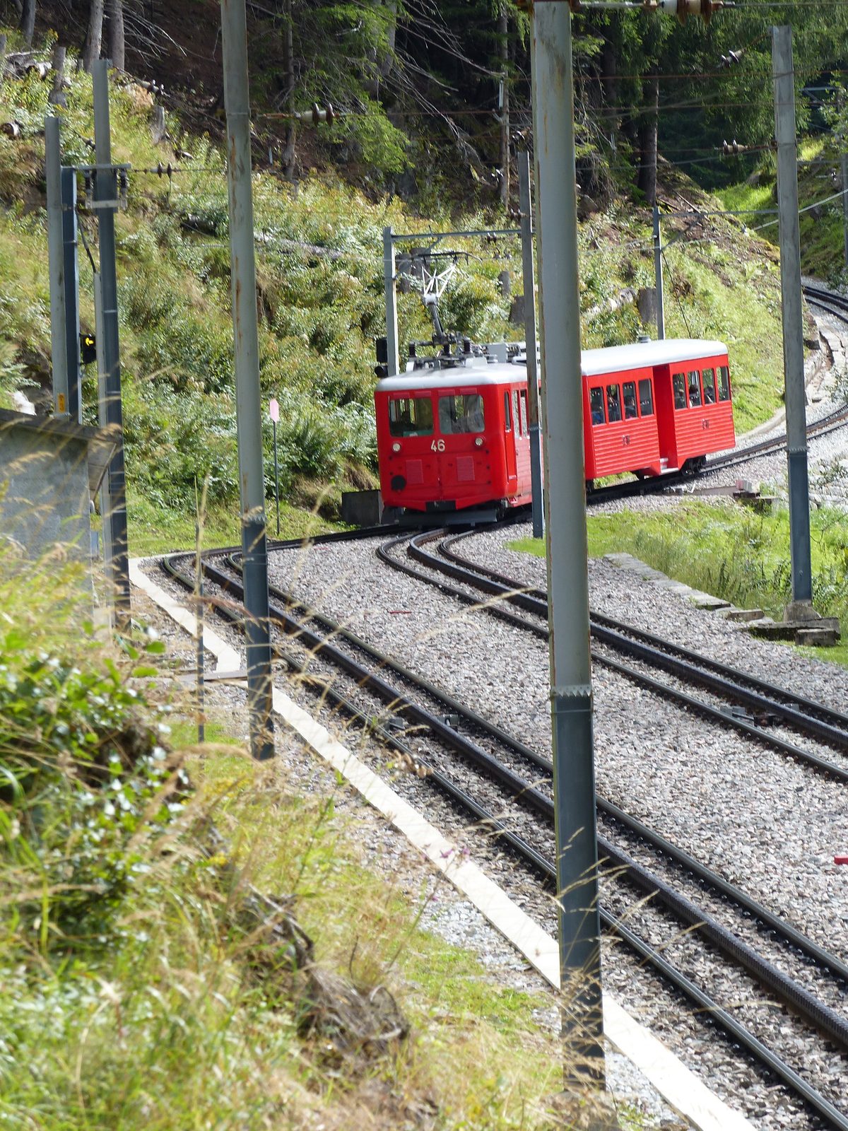 Train du Montenvers à la gare des Planards, Chamonix-Mont-Blanc