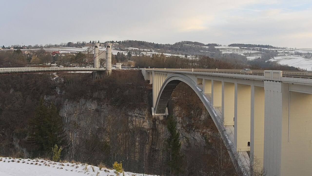 Pont de la Caille in Cruseilles, Haute-Savoie